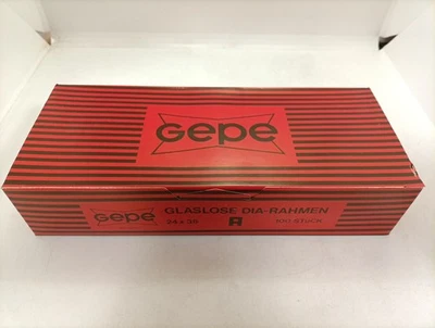 GEPE SCATOLA 100 TELAI DIAPOSITIVE NUOVE SENZA VETRO 24 x 36 VINTAGE