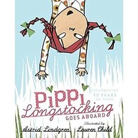 Astrid Lindgren - Pippi Longstocking Goes Aboard - Hardback - G245Z
