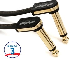 EBS PG-10 Premium Gold Flat Patch Cable (3 Pa...