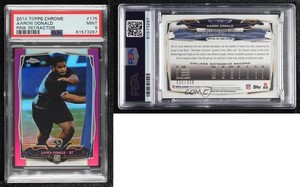 2014 Topps Chrome BCA Pink Refractor /399 Aaron Donald #175 PSA 9 MINT Rookie RC