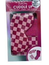Packed Party Cuddle Up Kit Pink 3pc Set. Mask, Sock Journal