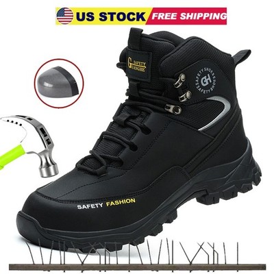 Safety Shoes Men for Work Hiking Sneakers Slip Resistant Wear-resisting Shoes