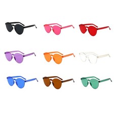 9 Pcs Fun Glasses for Party Novelty Sunglasses Colored Clear Women