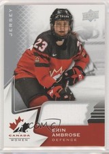 2020-21 Upper Deck Team Canada Juniors Women's WC Jerseys Erin Ambrose #60 8tn