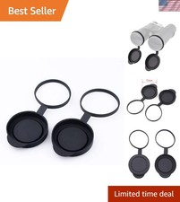 Durable Rubber Lens Caps for Binoculars 52-53mm - Waterproof Scratch-Resistant