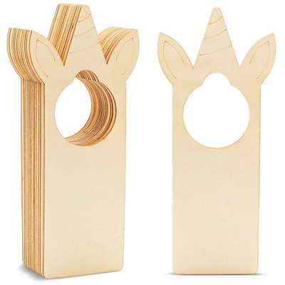 Holztürknauf Aufhänger Set DIY Dekorationen Etiketten Zimmerdeko