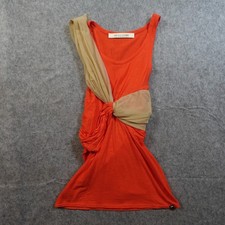 1017 ALYX 9SM Top Womens XS/S? Orange Twist Tank Scoop Neck