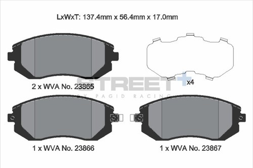 Japanparts Pastiglie Freno Pa-H21Af - Ricambi auto SMC
