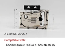 Granzon GPU Wasserblock für GIGABYTE Radeon RX 6600 XT GAMING OC