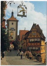 Germany Postcard Rothenburg ob der Tauber Plonein 