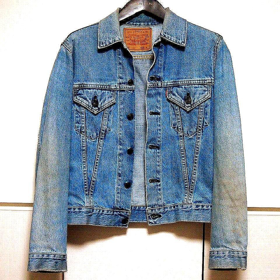 Levi’s 90s 557 3rd replica denim jacket 90s Reprint] LEVI'S 557 3rd Type Denim Jacket Size 38 limited From