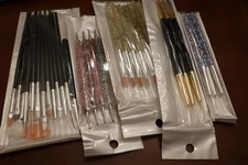 33PCS Nail Art Brushes Set, Nail Tech Supplies Accessories Kit, Design Tools