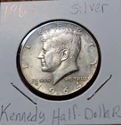 1964 Kennedy Half Dollar 90% Silver Coin A little toning Great Coin Uncirculated