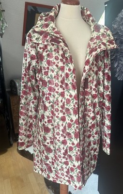 * SOS Jensen * Süßer wasserfester Regenmantel- Rosenmuster im TOP Zustand. Gr.XL