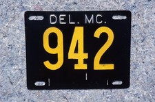 Delaware Motorcycle License Plate