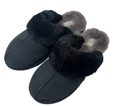 Fireside By Dearfoams Women's Sydney Genuine Shearling Scuff Slipper size 8 NEW