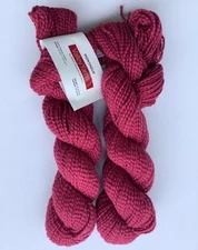 Valley Yarns Montague Organic Cotton lot of 2 Hibiscus 50g 110 yards