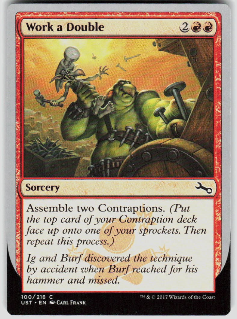 Work a Double 100 Unstable Magic the Gathering MTG