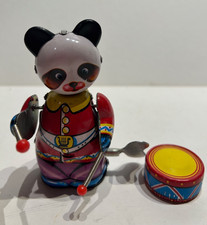 Vintage As Seen in Baby Einstein Clockwork Wind Up Panda Drummer w Key, Video