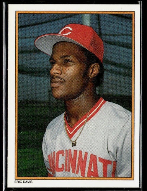 REDS - ERIC DAVIS  1987 Topps Baseball All-Star Collector's Edition #44