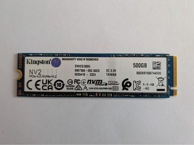 Kingston SSD M.2 NVMe 500GB PCIe G4x4 2280 3.500 MB/s (Gebraucht) Festplatte PC