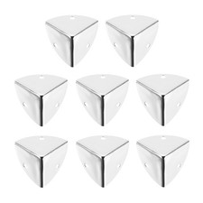 8PCS Metal Corner Protector 0.9 x 0.9 x 0.9 Inch Silver