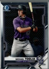 2021 Bowman #BCP-137 Michael Toglia Chrome Prospects
