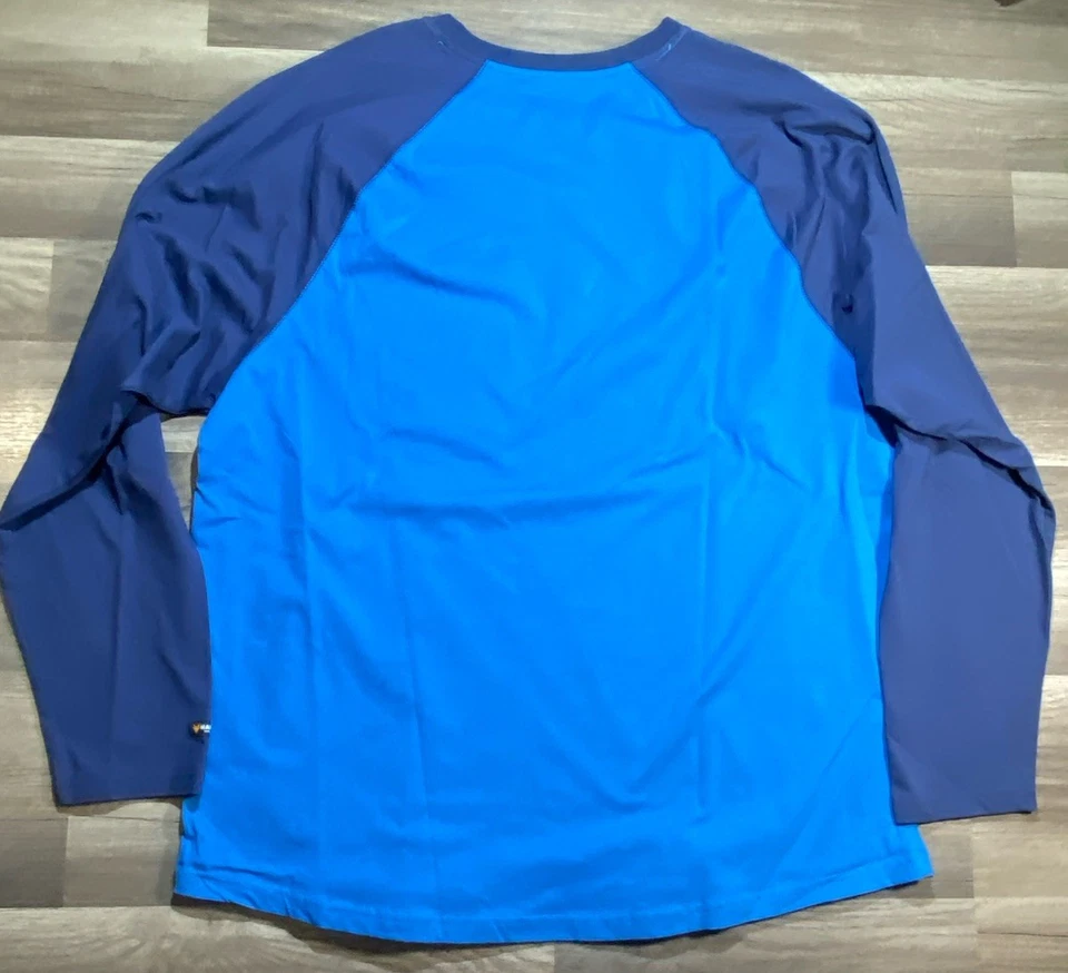 Hawx Work Gear Shirts - Lot Of 2 - Long Sleeve Blue Sz XXL & XL Jobsite Workwear - Image 4 of 4