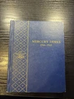 1916-1945 Mercury Silver Dime Partial Set In Whitman Album (76 Coins) #2
