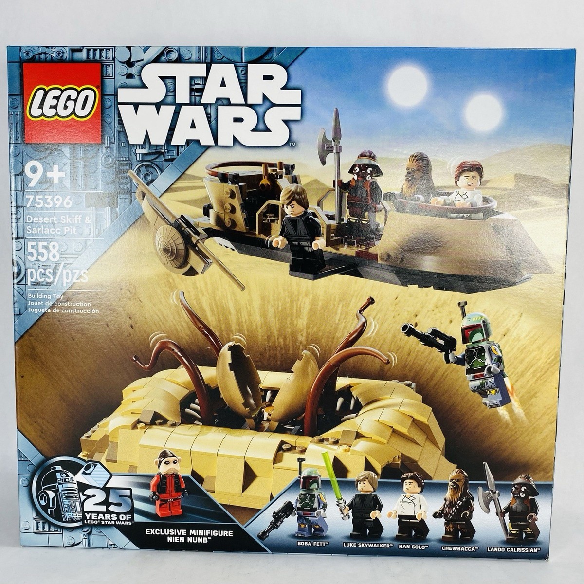 New! LEGO Star Wars Desert Skiff & Sarlacc Pit Set 75396 with Nien