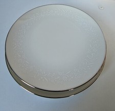 Two Noritake Ivory China Lorelei Floral 6.5" Bread /Dessert Plates Free Shipping