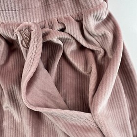 Victoria's Secret On Point Velour Ribbed Lounge Pants  Candlelight Rose  XL  NWT