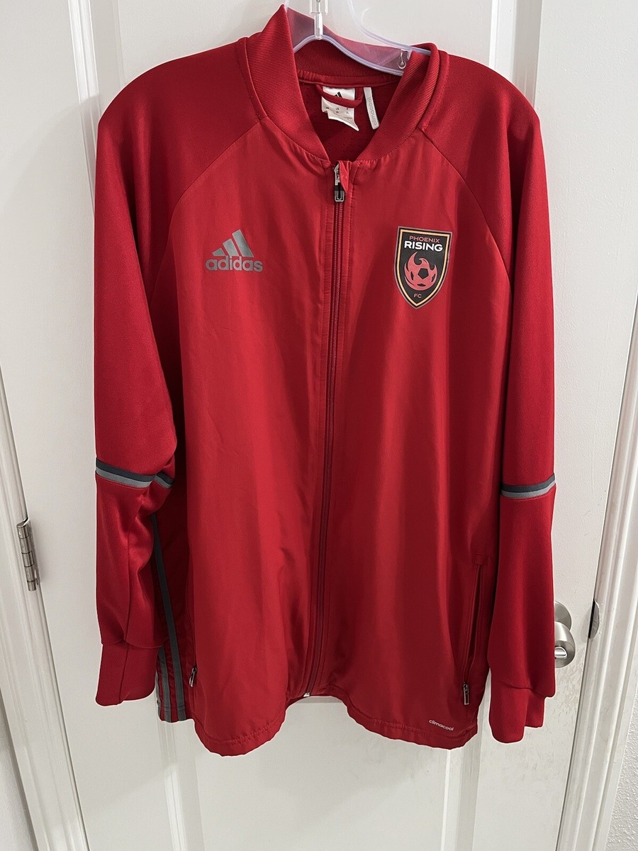 Adidas Phoenix Rising FC Soccer USL 1/4 Zip Jacket Red Men's Adidas Phoenix Rising FC Soccer USL 1/4 Zip Jacket Red Men's