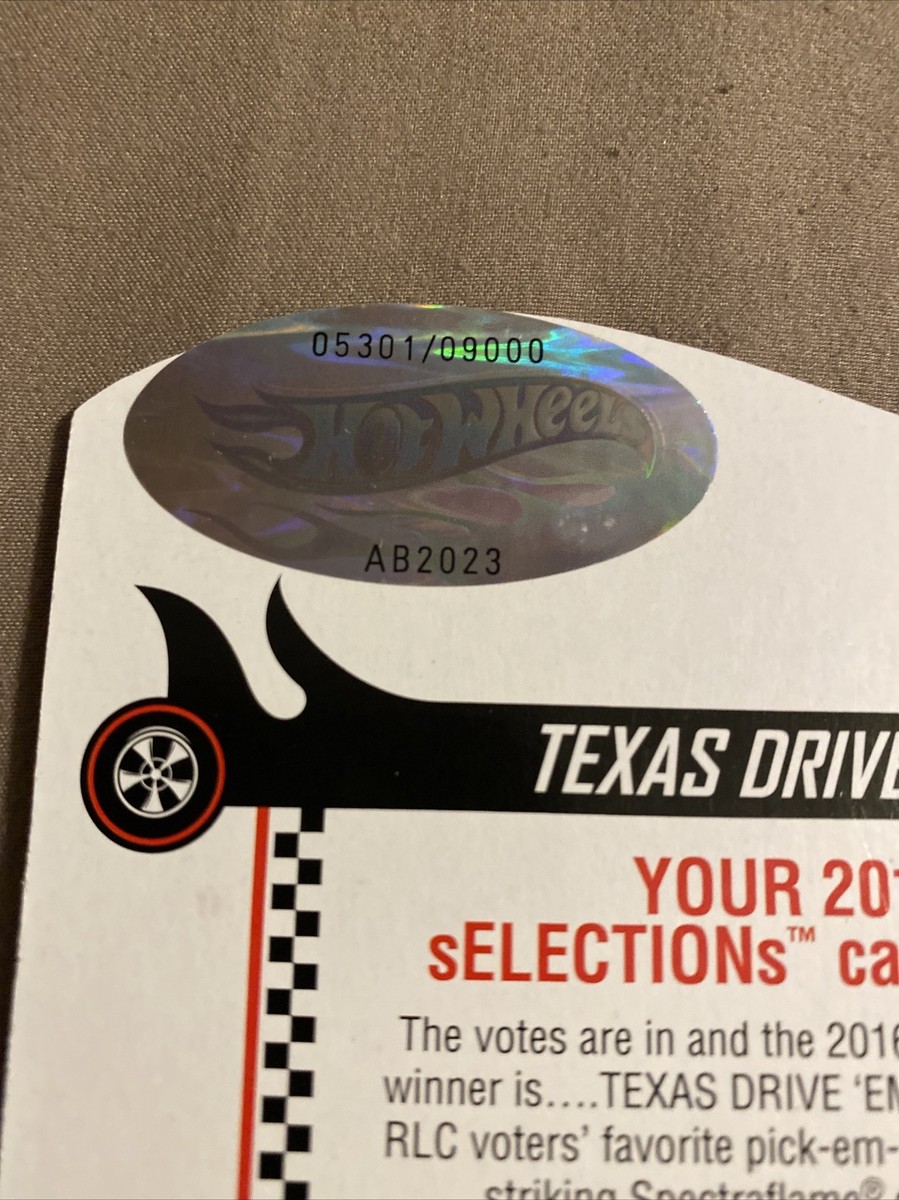Hot Wheels 2016 Red Line Club RLC Selections Series Texas
