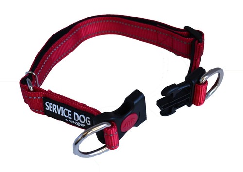 ALBCORP Reflective Service Dog Collar- Rubber Patch-Durable Nylon - Picture 47 of 54