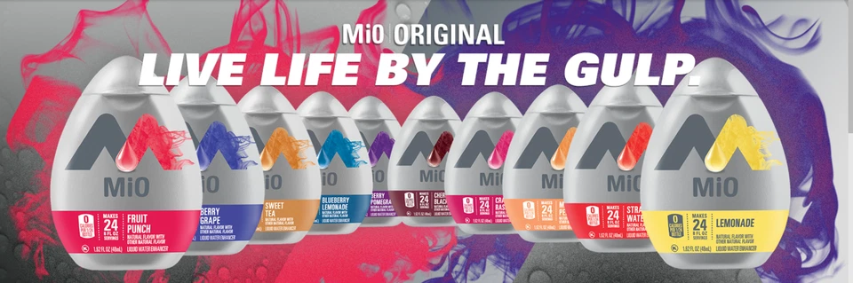 4 botellas de gotas Dasani Mio y potenciador de sabor de luz de cristal Foto 2 de 3