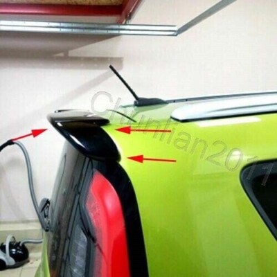 Factory Style Gloss Black Rear Spoiler Wing Lip For 2015-2019 Kia Soul Hatchback