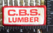 Vintage Patch C.B.S. Lumber FREE SHIPPING