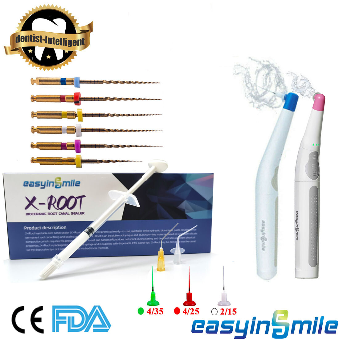 Dental Ultra Endo Activator Endodoncia Bioceramic Sealer Cements X-Pro Files Kit