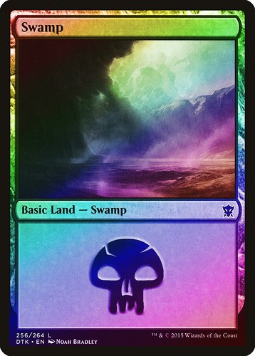 Swamp (257) - Foil ~ Near Mint Dragons of Tarkir MTG Magic