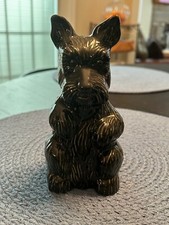 Wade Black Scottie Dog Bank with Stopper