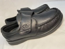 PROPET Pucker Moc Black Leather Single Strap Casual M3925 Men's Size 11.5 5E NEW