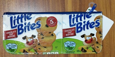 New Entenmann's Little Bites Recycled Zippered Pencil Case