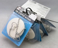5 Danco 80783 Rubber Bath Tub Stopper Plug w/Chain For 1-1/2 inch - 2" in Drains