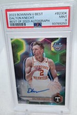 Dalton Knecht 2023 Bowman U Best   Auto #046/125  PSA 9 UT Vols Lakers #B23DK