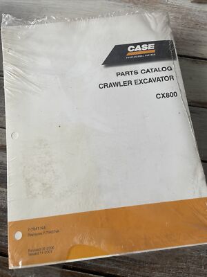 Case Model CX800 Crawler Excavator Parts Catalog Manual Book Shop Guide Service