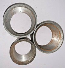 THREADED PIPE COUPLINGS, LOT OF 3, 2 2" , 1 1-1/2"