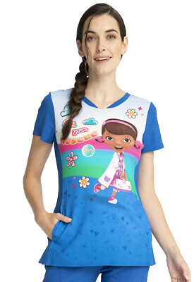 Doc McStuffins Cherokee Scrubs Tooniforms V Neck Top TF749 DCTR