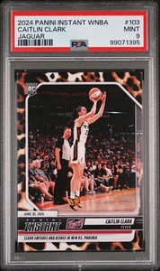 2024-25 Panini Instant WNBA Caitlin Clark RC Rookie Card Jaguar Prizm SP 5/10