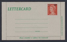 1978 QUEEN ELIZABETH II 10c with 18c OVERPRINT LETTERCARD DECIMAL STAMP NEW #5
